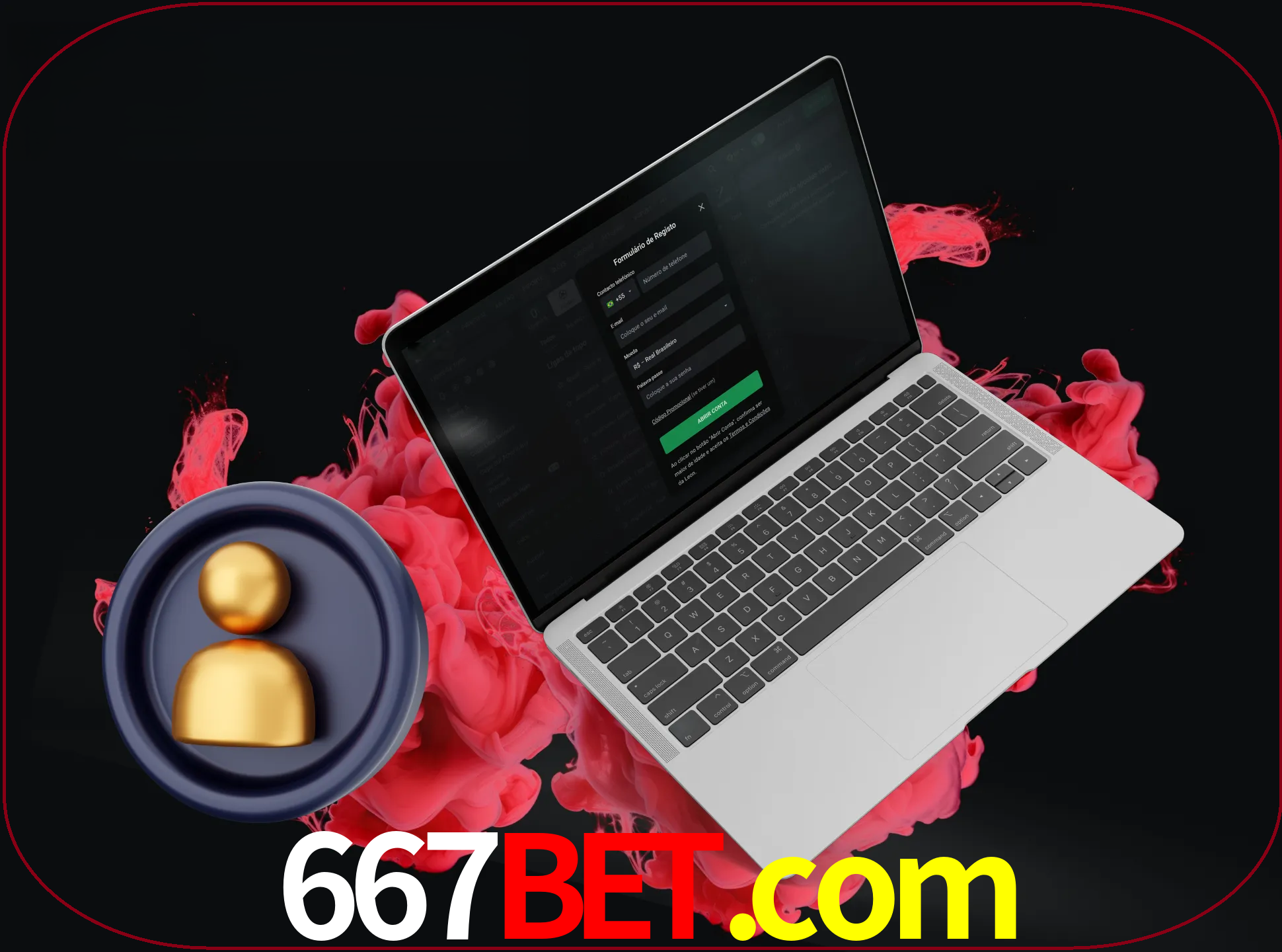 No cabeçalho do site 667bet, clique no botão que o levará a um formulário especial onde terá de introduzir as suas informações actuais.