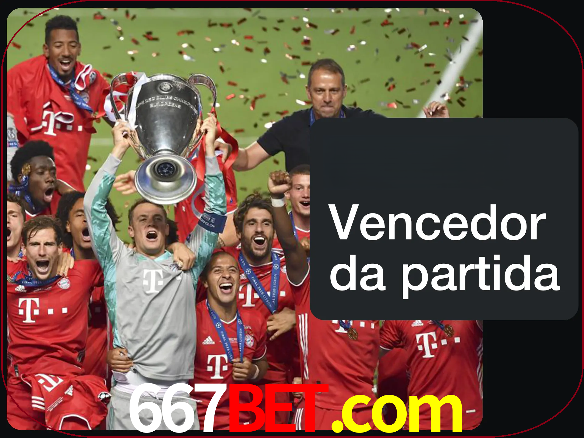 Aposte no vencedor e ganhe uma grande quantia de dinheiro.