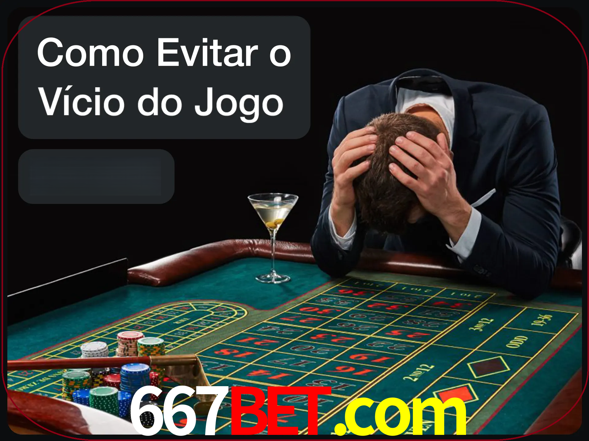 Você é responsável por cada uma de suas apostas.